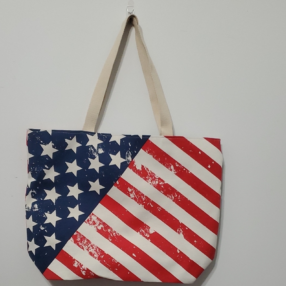 Patriotic Stars and Stripes Tote Bag
